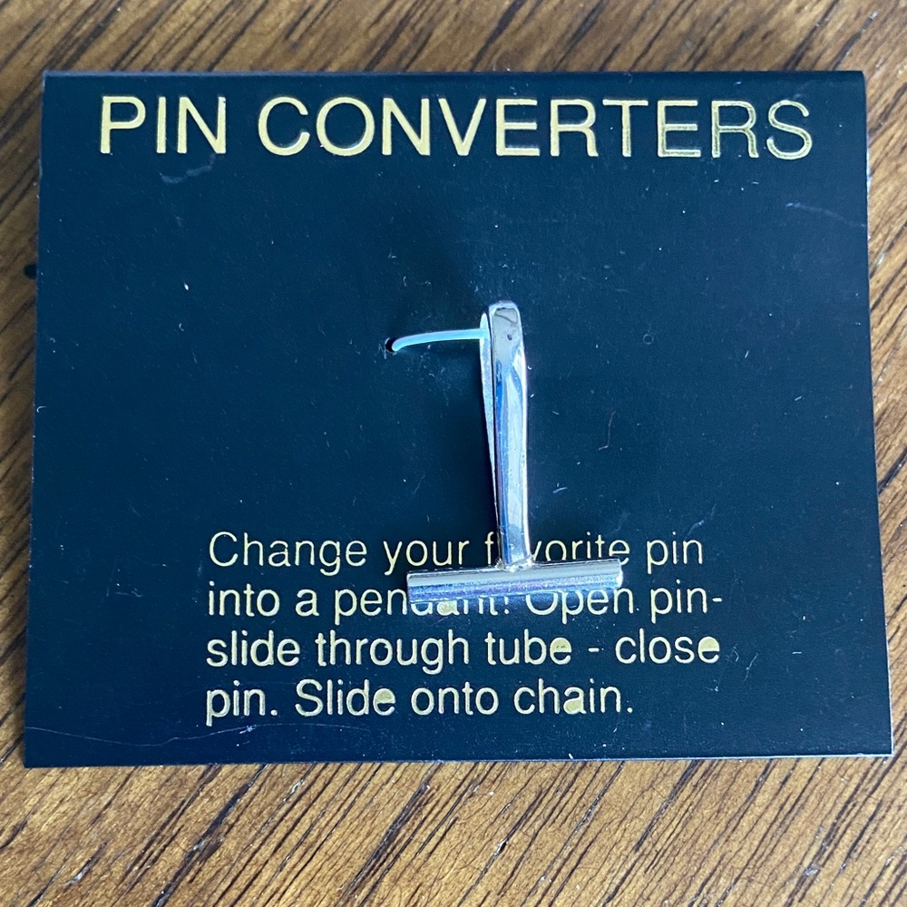 Silver Pin Converter from pin to pendant - Picture 4 of 4